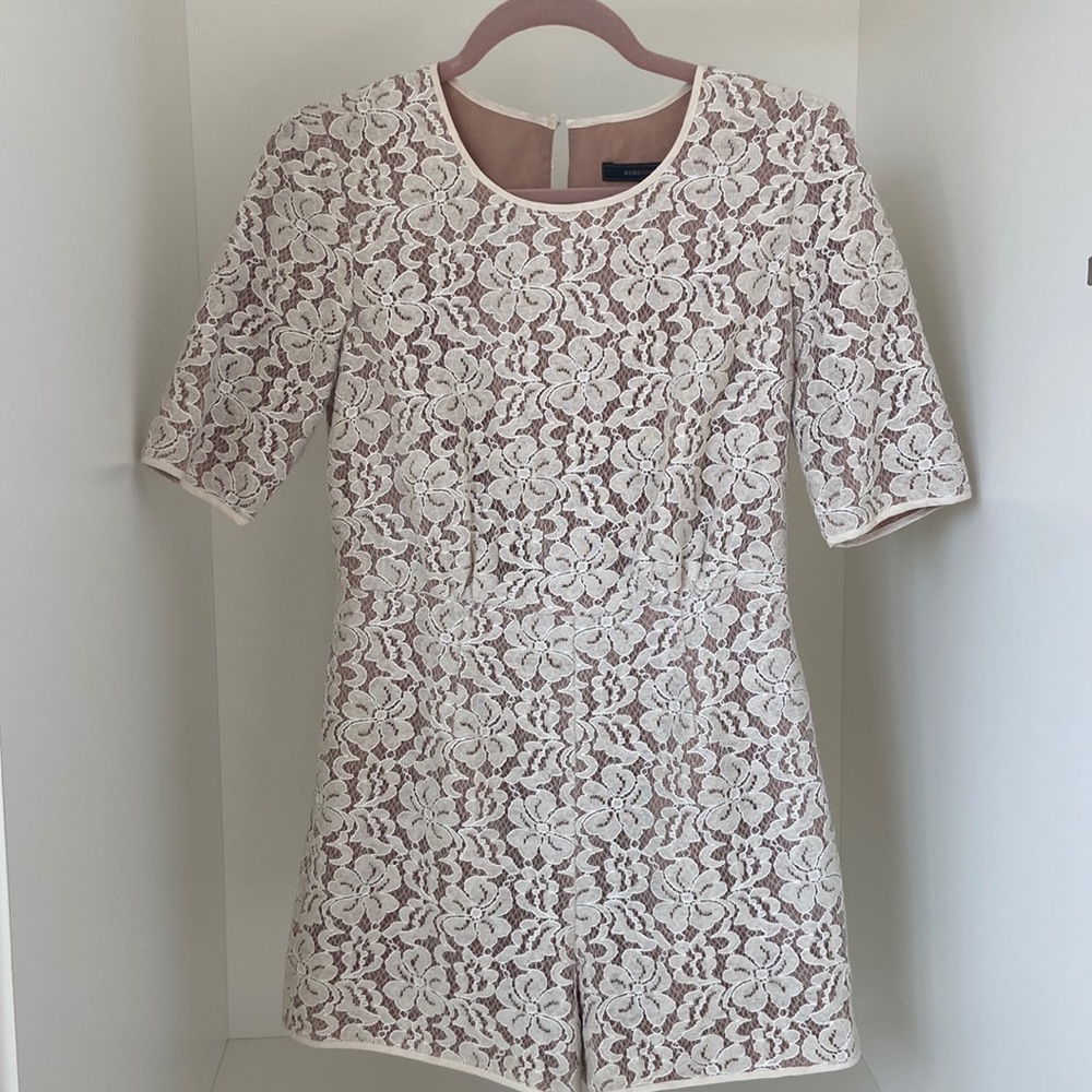White lace BCBG romper